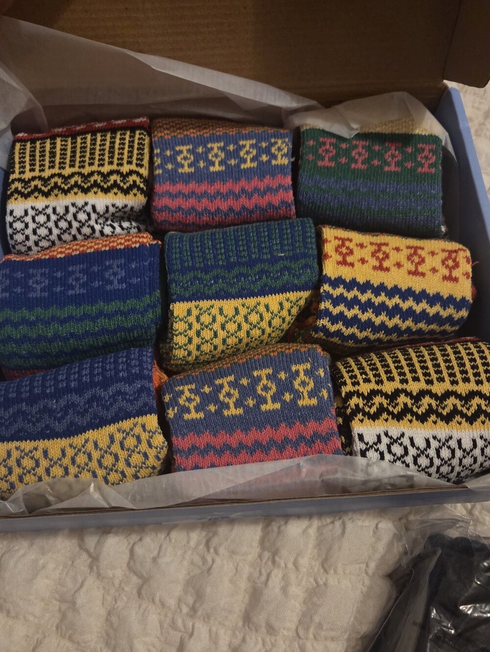 TeeHee Socks - 9 Pair In Christmas Box.  Ankle Fit.